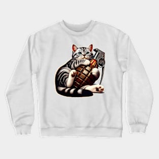 Cat and Grenade Crewneck Sweatshirt